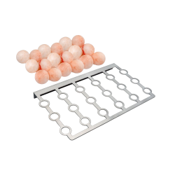 SAUFLEX salt balls for saunas – 18 pcs. set with stand 