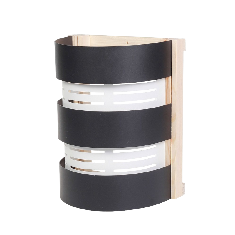 Lampshade SAUFLEX, black, white