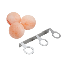 SAUFLEX Himalayan salt balls, with holder, 3 pcs - 1