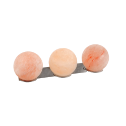SAUFLEX Himalayan salt balls, with holder, 3 pcs 