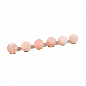 SAUFLEX Himalayan salt balls, with holder, 6 pcs