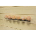 SAUFLEX Himalayan salt balls, with holder, 6 pcs - 6