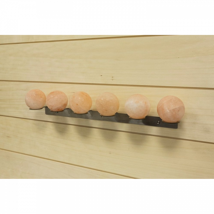 SAUFLEX Himalayan salt balls, with holder, 6 pcs