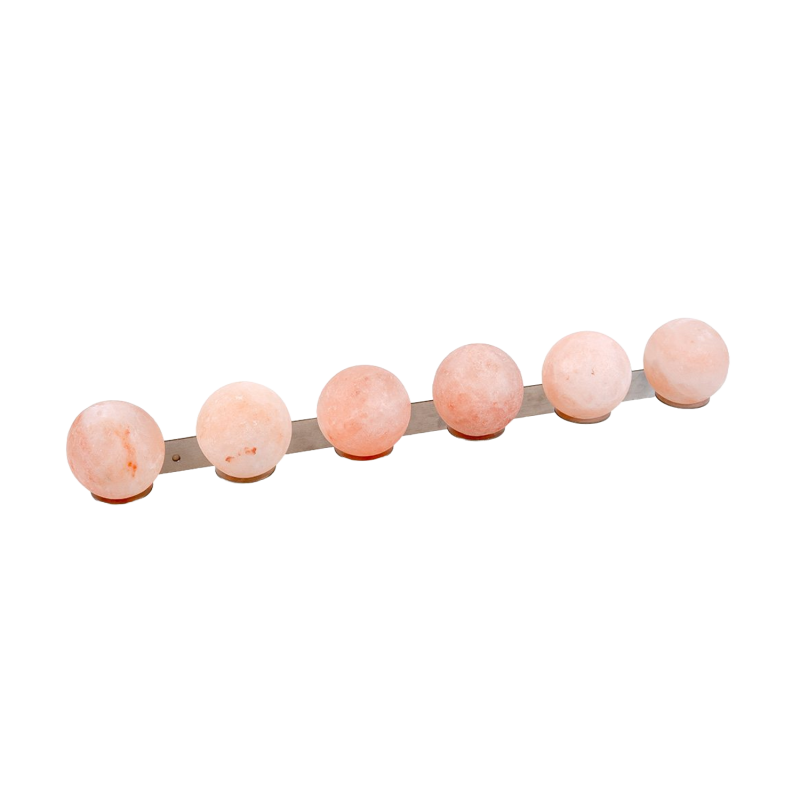 SAUFLEX Himalayan salt balls, with holder, 6 pcs