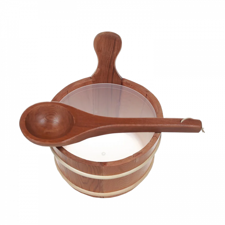 SAUFLEX wooden bucket 4 l, cedar