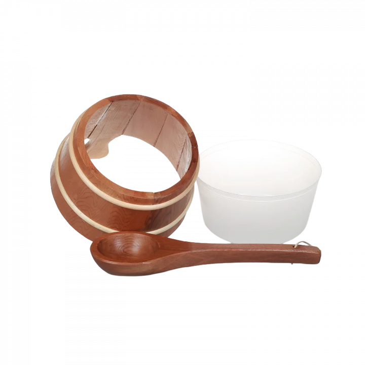 SAUFLEX wooden bucket 4 l, cedar