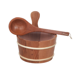 SAUFLEX wooden bucket 4 l, cedar 