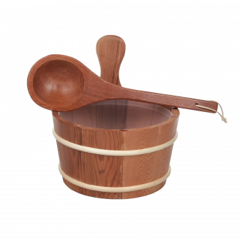 SAUFLEX wooden bucket 4 l, cedar
