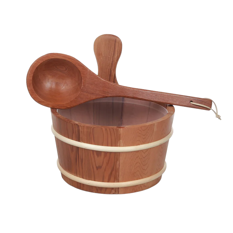 SAUFLEX wooden bucket 4 l, cedar