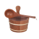 SAUFLEX wooden bucket 4 l, cedar