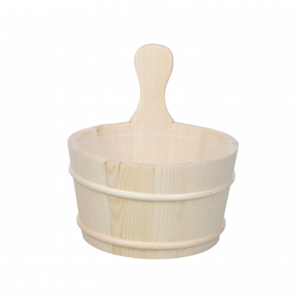SAUFLEX wooden bucket 4 l, pine