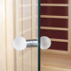 SAUFLEX door handle for glass doors, white