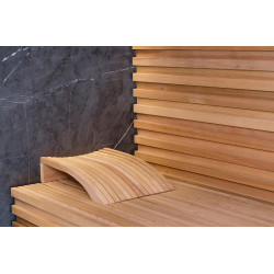 Sauna backrest-headrest 