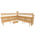 Modular sauna bench PREMIUM, Alder - 10