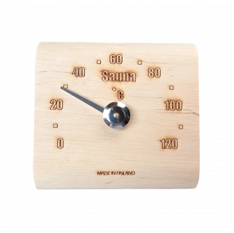 Saunia alder wood sauna thermometer