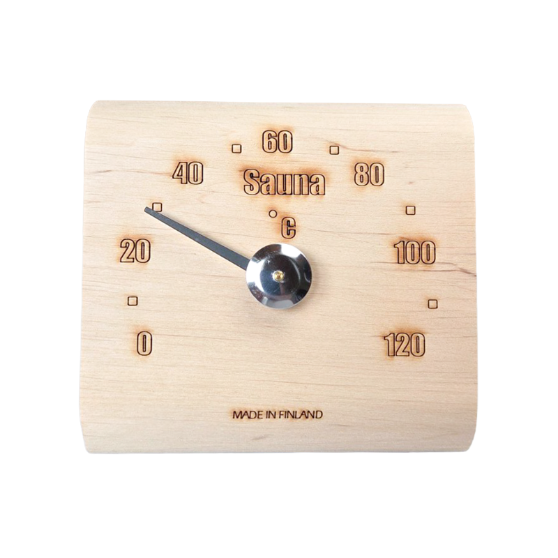 Saunia alder wood sauna thermometer
