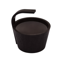 SAWO steamwater pail, black, 4 l