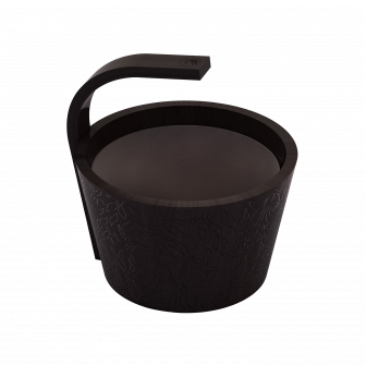SAWO steamwater pail, black, 4 l