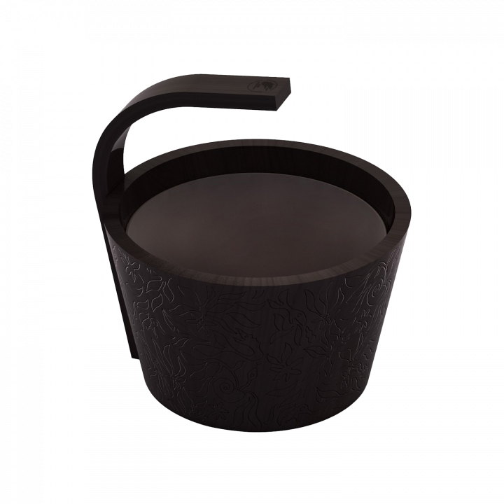 SAWO steamwater pail, black, 4 l