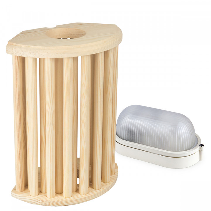 SAWO lamp and lattice set 915-VP, Pine