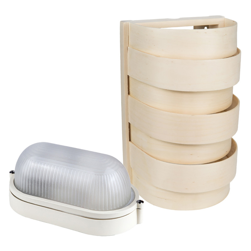 Sawo lamp and lattice set 917-A, aspen