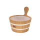 SAWO wooden bucket with wooden handle 4 l, cedar