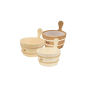 SAWO wooden bucket with wooden handle 4 l - 0