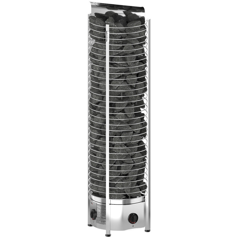 Electric sauna heater – SAWOTEC Tower Wall, WITH BUILT-IN CONTROL