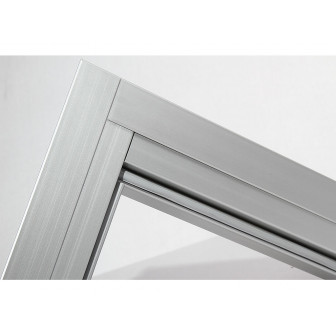 Harvia aluminium trim set for glass doors 7 × 19–21, grey
