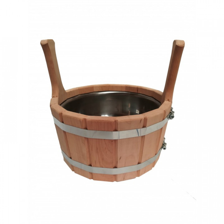 Bucket with stainless steel insert, 5 l