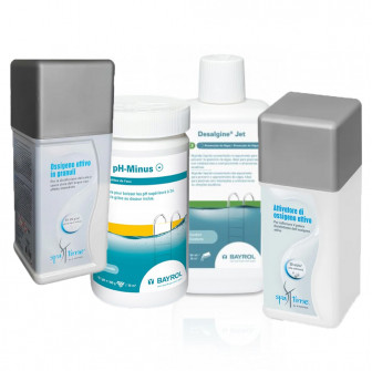 Maintenance kit for hot tub or hot tub, without chlorine