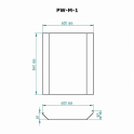 SKAMET protective wall for P and PT model wood-burning sauna stoves - 1