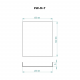 SKAMET protective wall for P and PT model wood-burning sauna stoves, PW-M-T