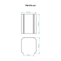 SKAMET protective wall for PS model wood-burning sauna stoves - 4