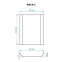 SKAMET protective wall for S and ST model wood-burning sauna stoves - 1