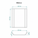 SKAMET protective wall for S and ST model wood-burning sauna stoves, PW-S-1