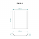 SKAMET protective wall for S and ST model wood-burning sauna stoves, PW-S-2