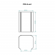 SKAMET protective wall for S and ST model wood-burning sauna stoves, PW-S-set