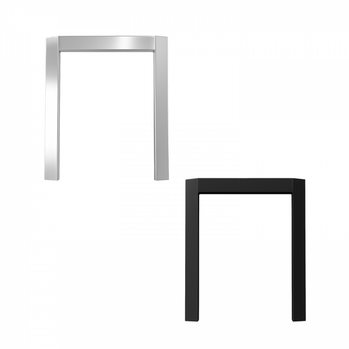 SKAMET external firebox frames ILU-230, black