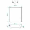 SKAMET protective wall for PS model wood-burning sauna stoves - 2