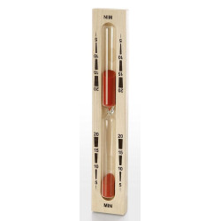 Hourglass for sauna - 20 minutes, red  Hourglass for sauna - 20 minutes, red