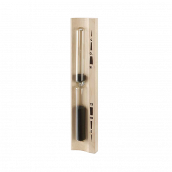 Hourglass for sauna - 15 min, black