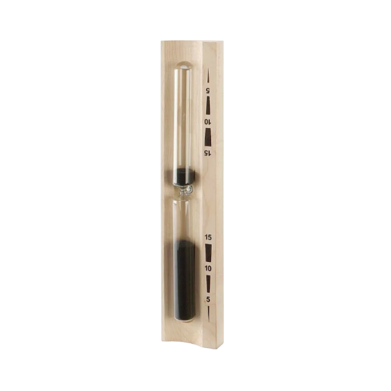 Hourglass for sauna - 15 min, black