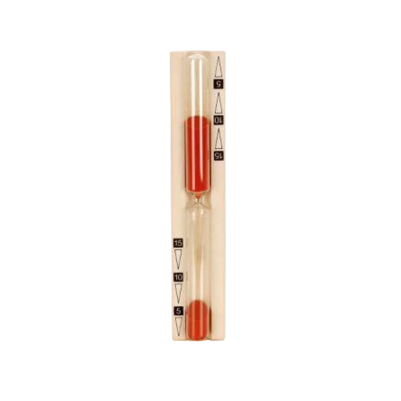 Hourglass for sauna - 15 min, red 50 x 275 x 35 mm