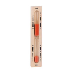 Hourglass for sauna - 15 min, red 55x320x35 mm  Hourglass for sauna - 15 min, red 55x320x35 mm