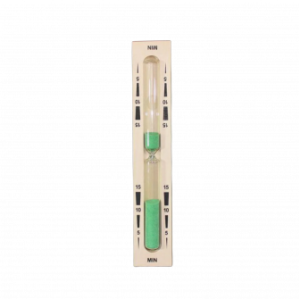 Hourglass for sauna - 15 min, green
