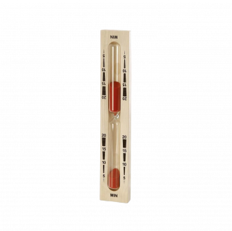 Hourglass for sauna - 20 minutes, red