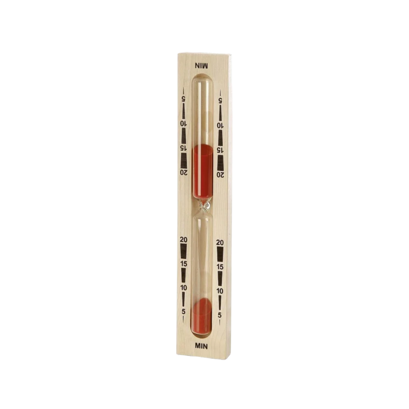 Hourglass for sauna - 20 minutes, red