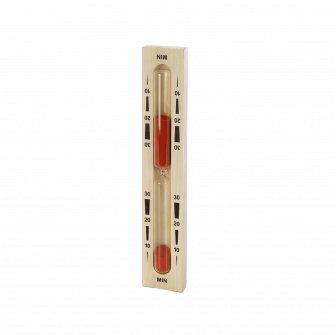 Hourglass for sauna - 30 minutes, red