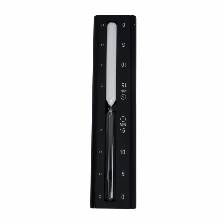 SAUFLEX hourglass, black 15 min